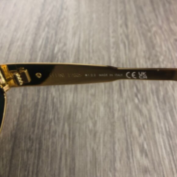 Celine Sunglasses Triomphe Gold Metal Oval - Picture 6 of 7